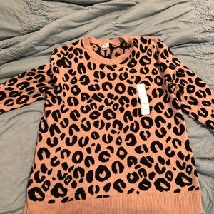Leopard print sweater